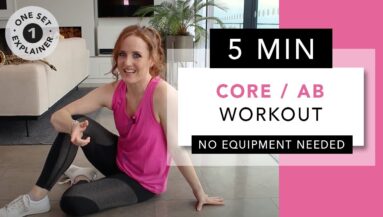 5 minute core and abs at home workout